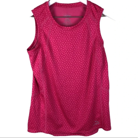 L.L. Bean Tops - LL BEAN EUC WOMENS WORKOUT TOP SHIRT TANK TEE TSHIRT PINK RUN ATHLETIC SIZE S